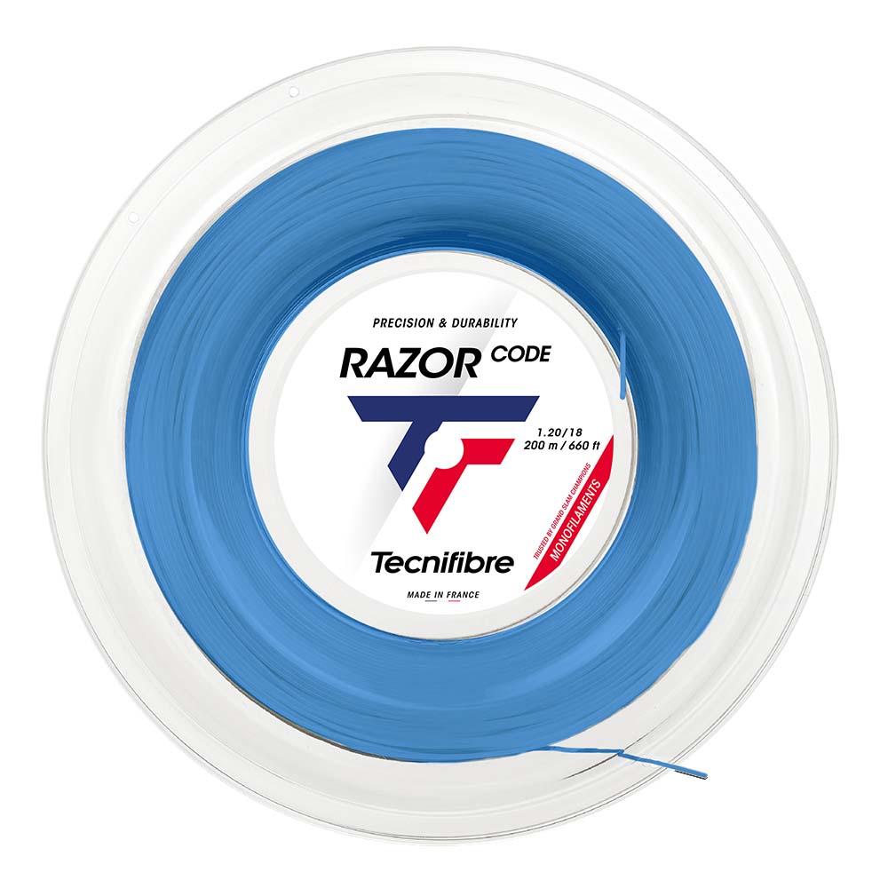 Tecnifibre RAZOR CODE 1.20 ロール Razor Code monofilament Reel Blue
