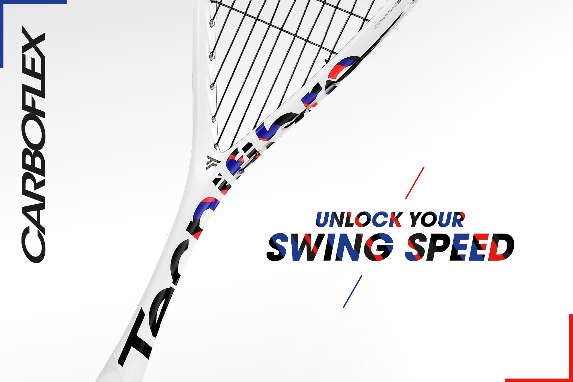 Carboflex 125 NS X-TOP V2 Strung Squash Racket