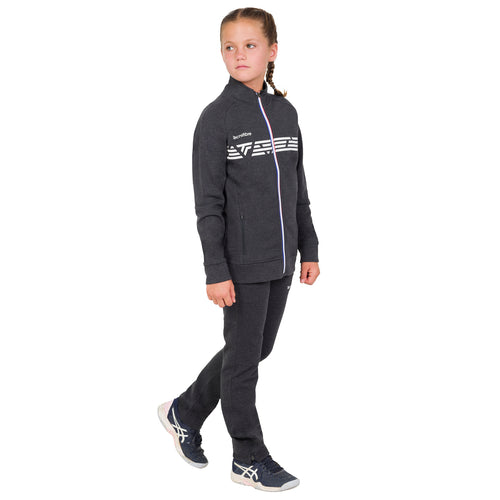 GIRL'S BLACK HEATHER LADY KNIT JACKET