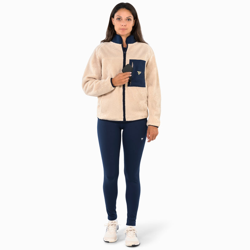 SHERPA FULL ZIP JACKET SAND