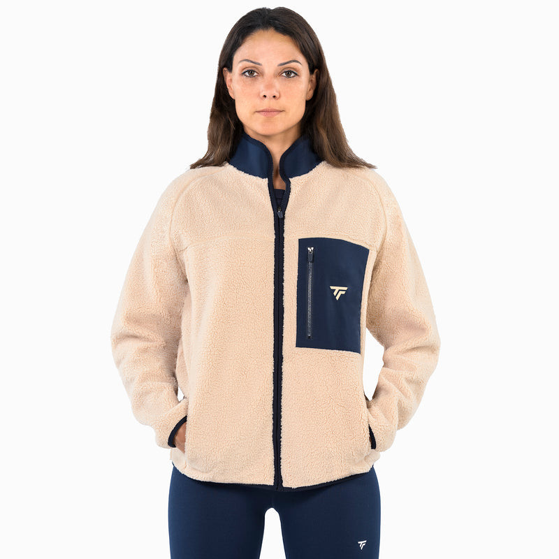 SHERPA FULL ZIP JACKET SAND