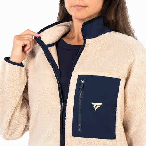 SHERPA FULL ZIP JACKET SAND