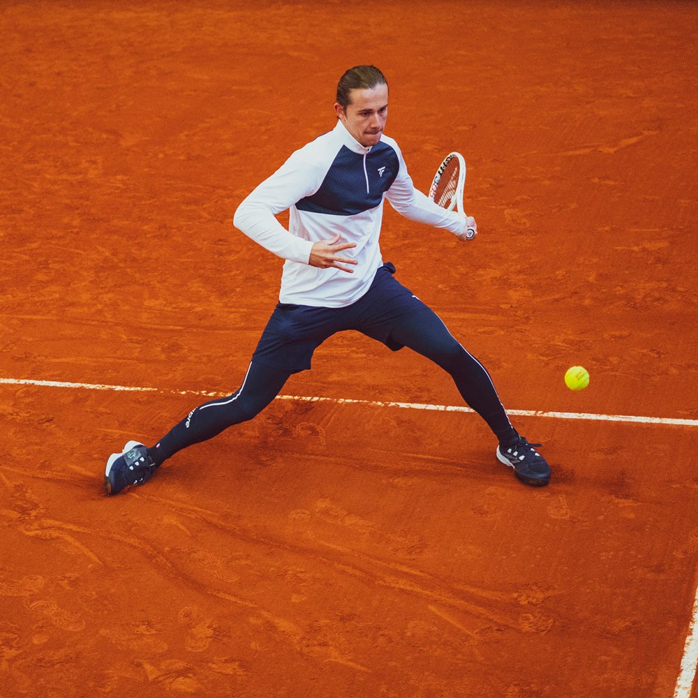 Men's White Thermo Zipper Sweatshirt