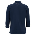 Women's Thermal Zip 3/4 Sleeve Technical Sweatshirt, Navy Blue