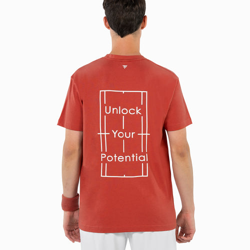 T-SHIRT GRAPHIC TEE HOMME TERRACOTTA