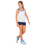 GIRL'S WHITE LADY F3 TANK TOP