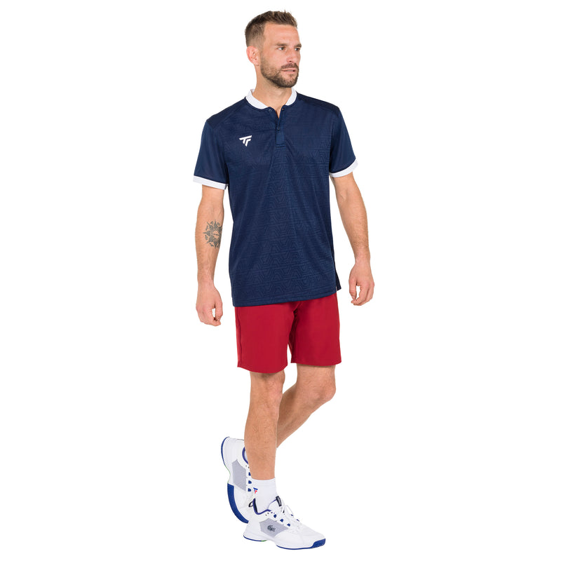 Men's Navy Team Mesh Polo Shirt