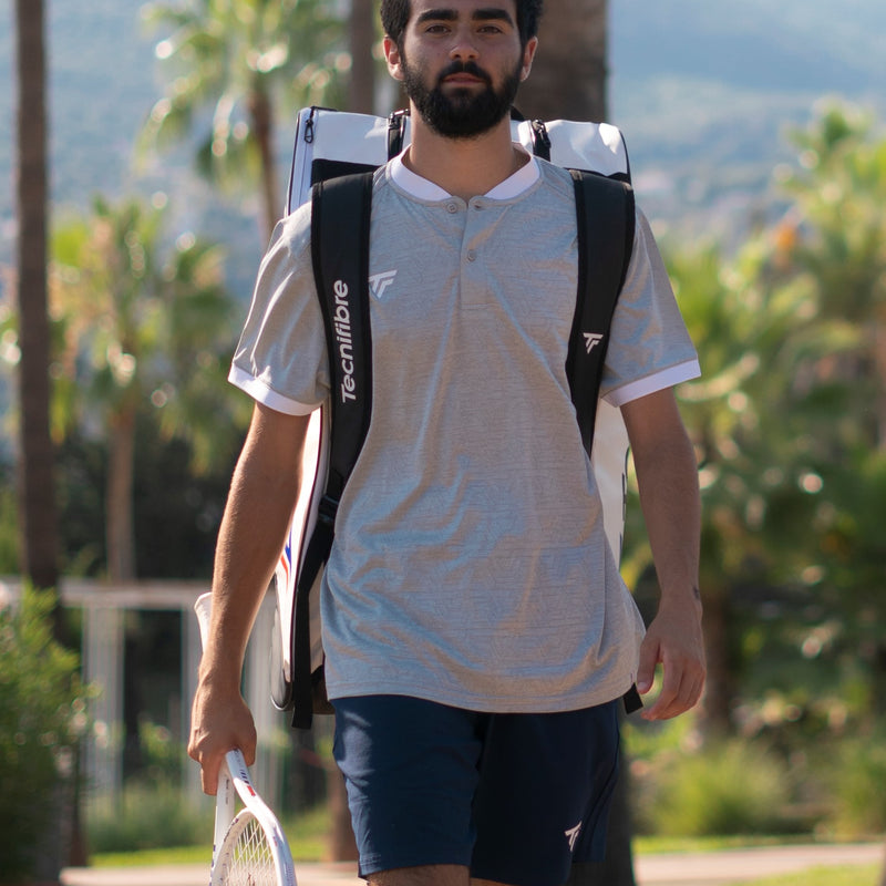 MEN’S SILVER TEAM MESH POLO