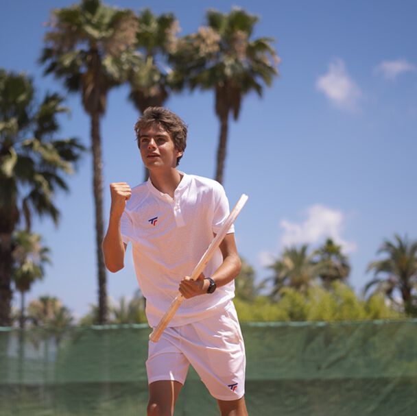 Polo TEAM MESH WHITE Homme