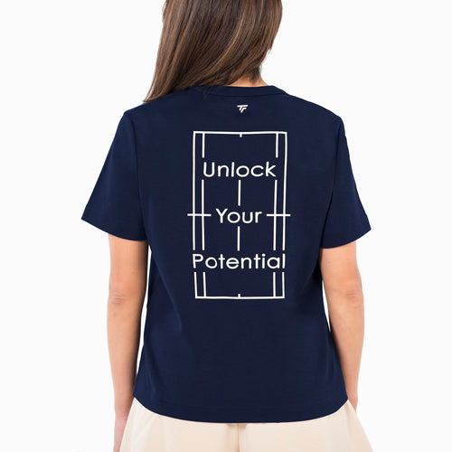T-SHIRT GRAPHIC TEE FEMME MARINE