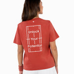T-SHIRT GRAPHIC TEE FEMME TERRACOTTA