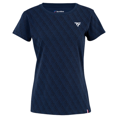 WOMEN'S NAVY PIQUÉ POLO SHIRT