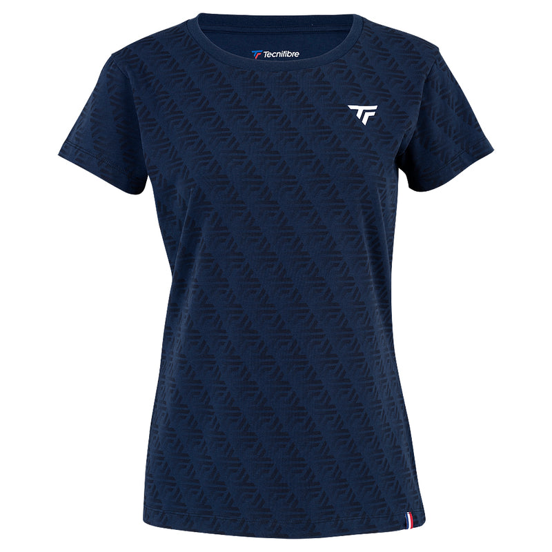 WOMEN'S NAVY PIQUÉ POLO SHIRT