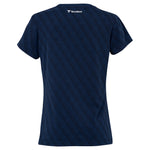 WOMEN'S NAVY PIQUÉ POLO SHIRT