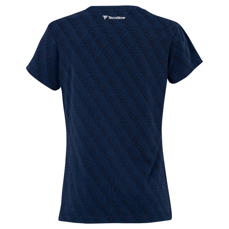 WOMEN'S NAVY PIQUÉ POLO SHIRT