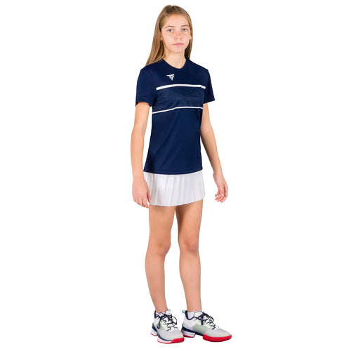 GIRL'S NAVY TEAM TECH TEE