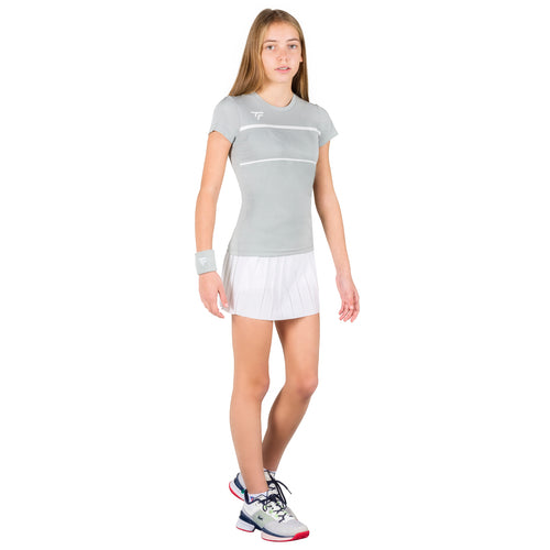 GIRL'S SILVER TEAM TECH TEE