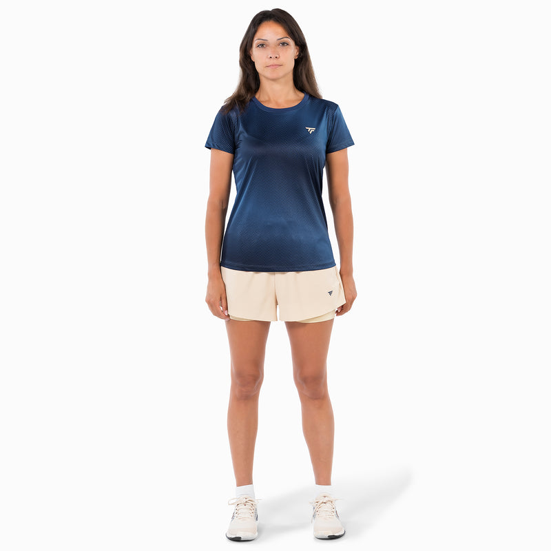 T-SHIRT X-LOOP TEE FEMME MARINE