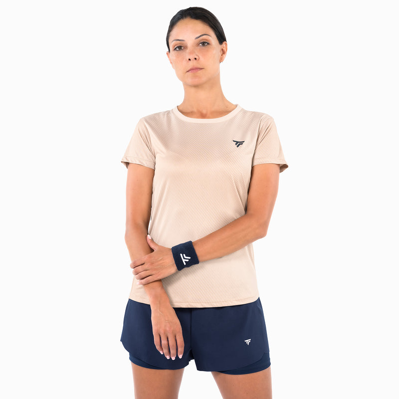 T-SHIRT X-LOOP TEE FEMME SAND