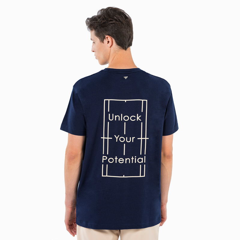 T-SHIRT GRAPHIC TEE HOMME MARINE