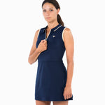 ROBE TECH DRESS FEMME MARINE