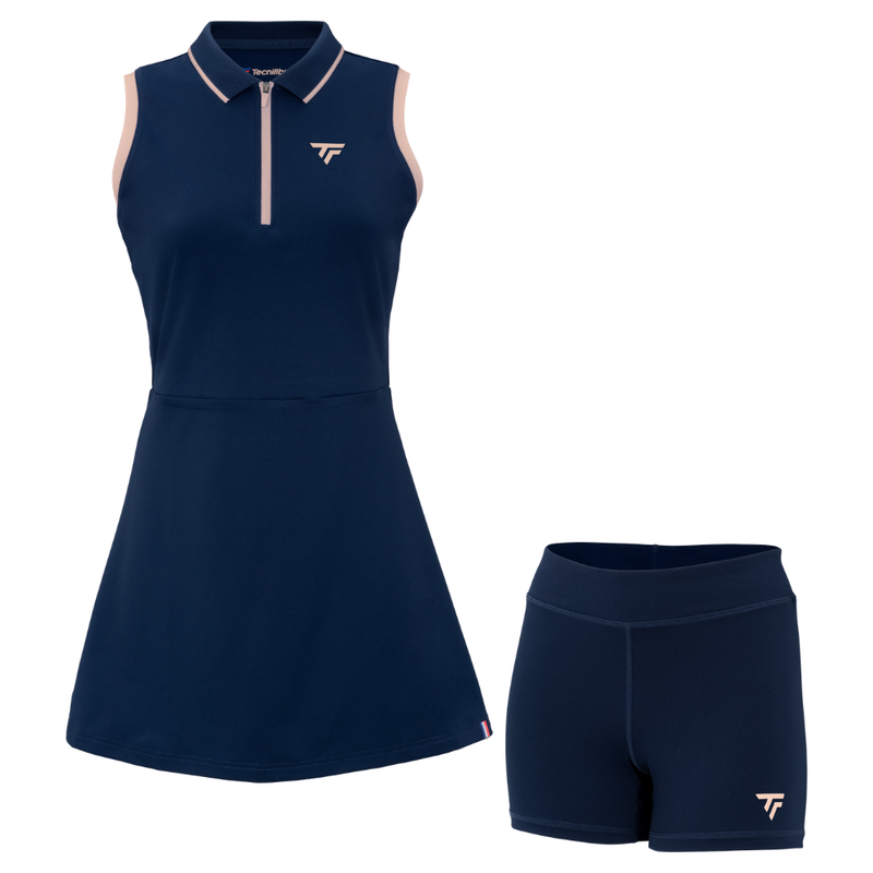 ROBE TECH DRESS FEMME MARINE