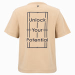 T-SHIRT GRAPHIC TEE FEMME SAND