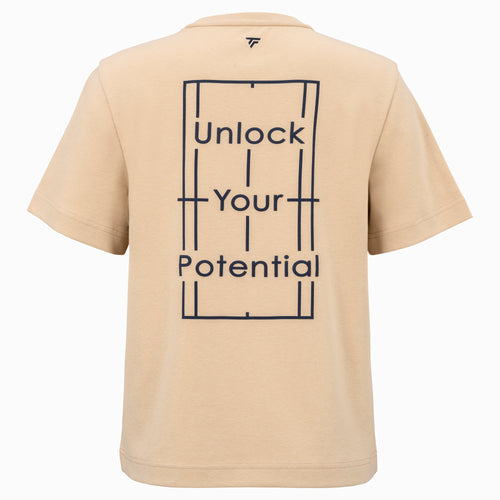 T-SHIRT GRAPHIC TEE FEMME SAND