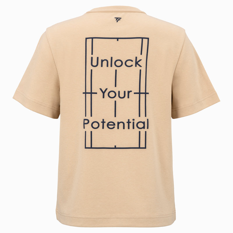 T-SHIRT GRAPHIC TEE FEMME SAND