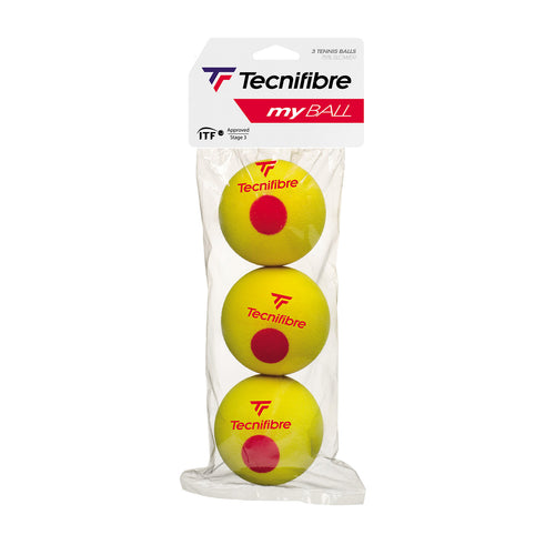 BALLES DE TENNIS PEDAGOGIQUES MY BALL - SACHET DE 3 BALLES