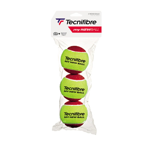 BALLES DE TENNIS PEDAGOGIQUES MY NEW BALL - SACHET DE 3 BALLES