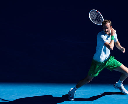 Daniil Medvedev with Tecnifibre TFight racquet
