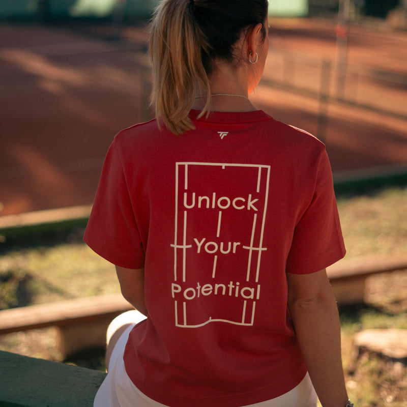 T-SHIRT GRAPHIC TEE FEMME TERRACOTTA