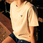 T-SHIRT GRAPHIC TEE FEMME SAND
