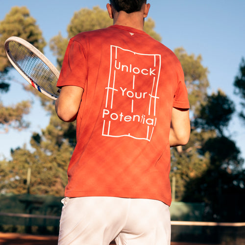T-SHIRT GRAPHIC TEE HOMME TERRACOTTA