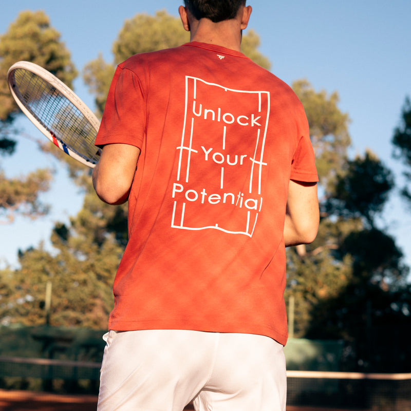 T-SHIRT GRAPHIC TEE HOMME TERRACOTTA