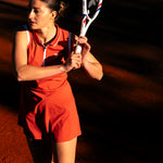 ROBE TECH DRESS FEMME TERRACOTTA