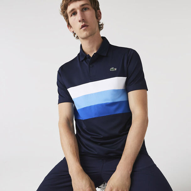 Polo homme Golf avec rayures tricolores