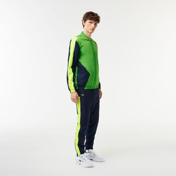 Ensemble de survêtement homme col banane vert