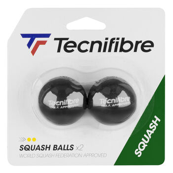 BALLES SQUASH DOUBLE POINT JAUNE PAR 2