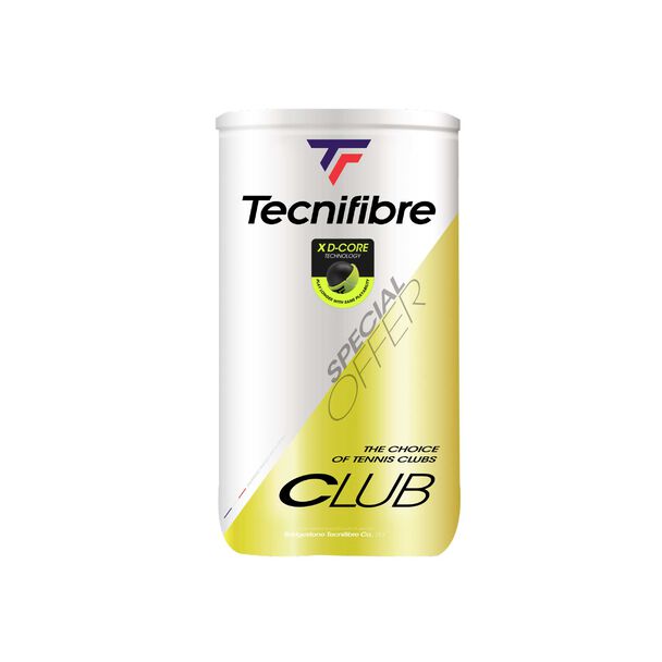 CLUB : CARTON DE 18 BIPACKS DE TUBES DE 4 BALLES DE TENNIS image number 0