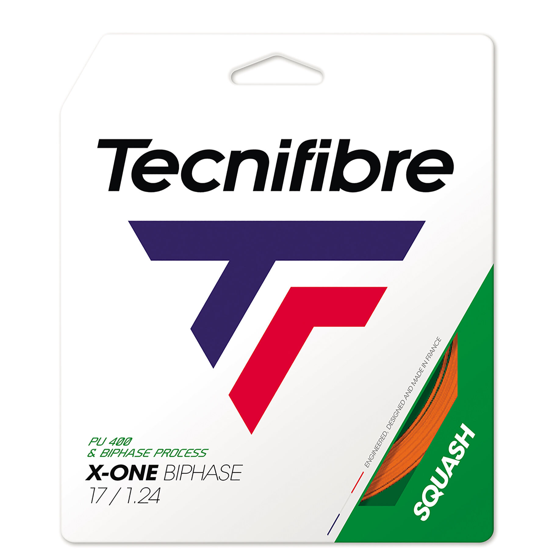 X-ONE BIPHASE SQUASH ORANGE SET - 12M | Tecnifibre