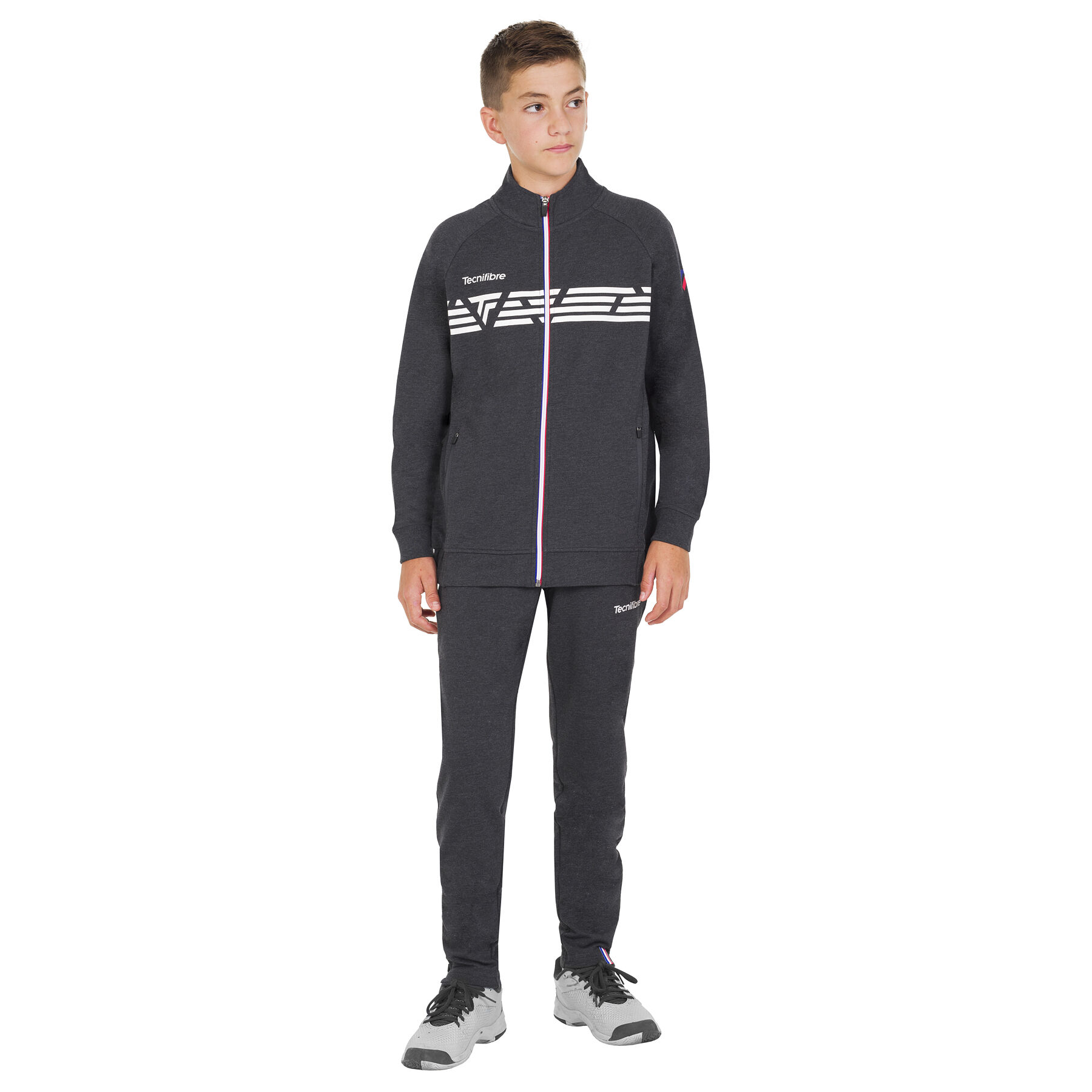 【BLACKUP】TINGER KNIT JACKET KNIT JACKET BLK HEATHER JUNIOR | Tecnifibre